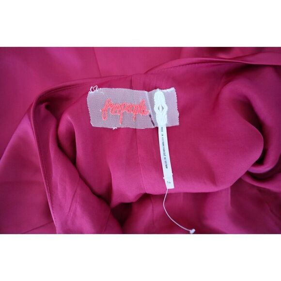 Free People OB1874583 Women's Sz Small Pink Satin Halter Low Back Maxi Dress - Picture 3 of 13